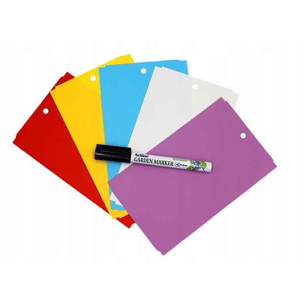 Marker Přívěsky 5 Barev pro popis rostlin 163,5 mm x 100 mm (100 x 163,5) 500 s