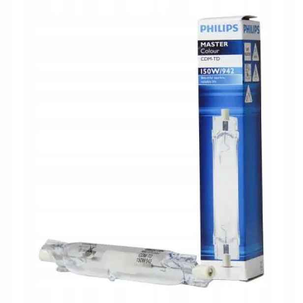 Metalhalogenová žárovka Philips Cdm-td 150W 942 Rx7s, lampa Master 4200K