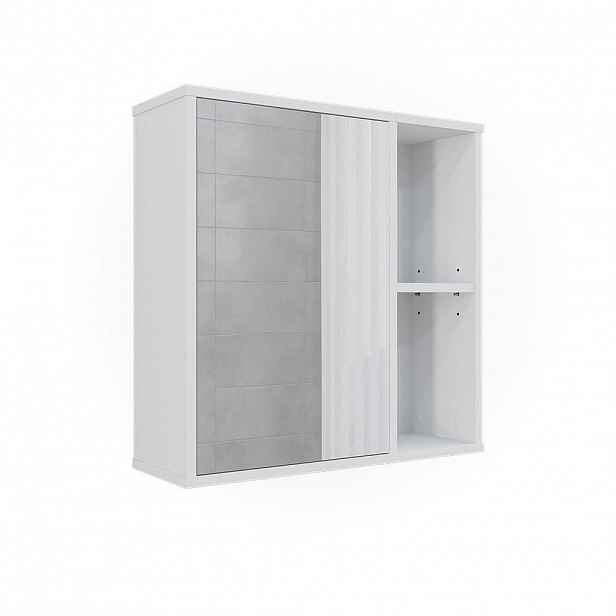 Vicco KOUPELNOVÁ SKŘÍŇKA SE ZRCADLEM Leano Bílá 60 x 60 cm