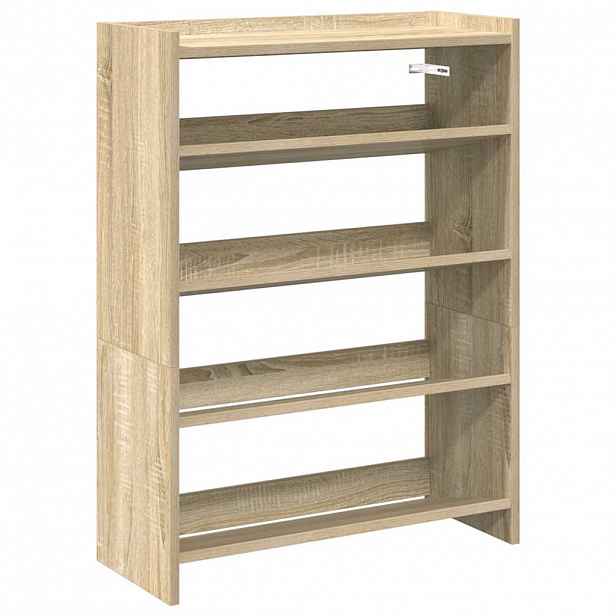 vidaXL Botník dub sonoma 60x25x81 cm kompozitní dřevo