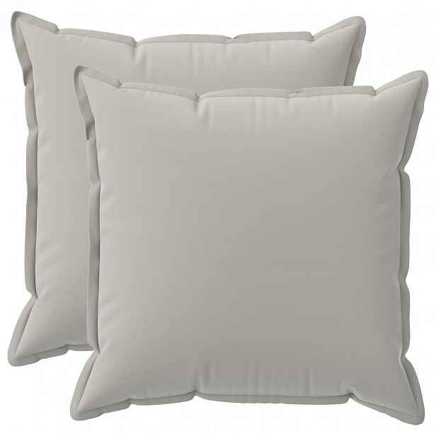 vidaXL Povlak na polštář 2 ks HOUTEN Šedá 55 x 55 cm Polyester