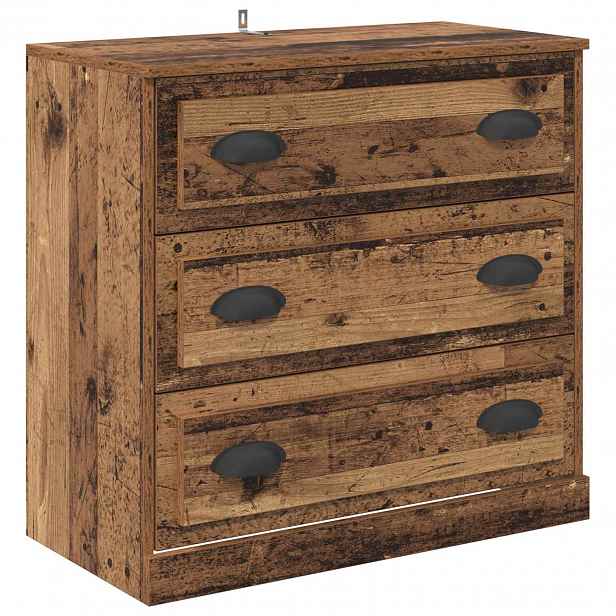 vidaXL Servírovací skříň Staré dřevo 70 x 35,5 x 67,5 cm