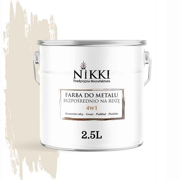 Barva Přímo Na Rez 4v1 Pozinkovaná Krémová Pozink Ral 9001 Polomatná 2,5L