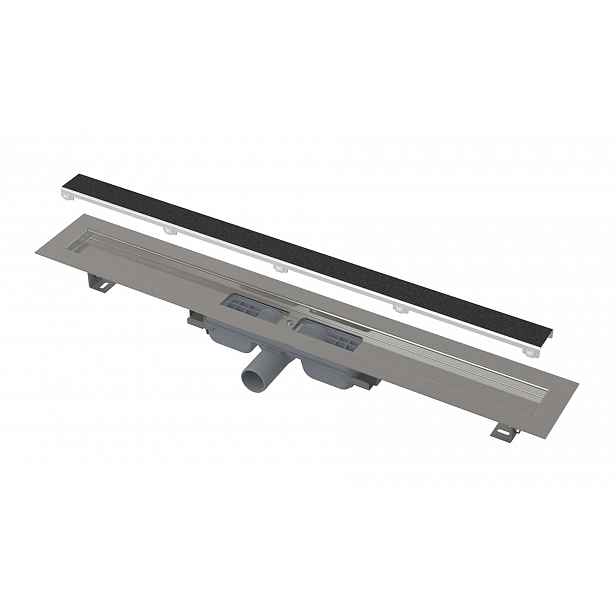 Alca - Sprchový žlab Marble Low 55 cm, s roštem pro vložení dlažby, nerez APZ115-550