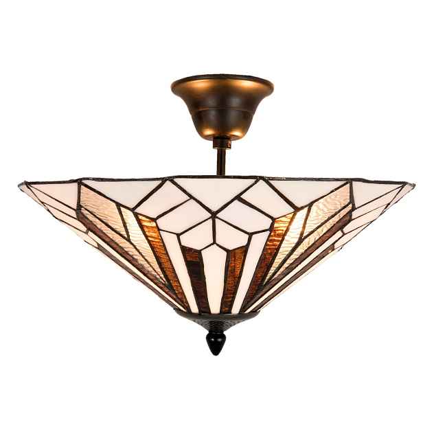 Stropní svítidlo Tiffany Shields - Ø 40*28 cm E14/max. 2x40 Watt Clayre & Eef