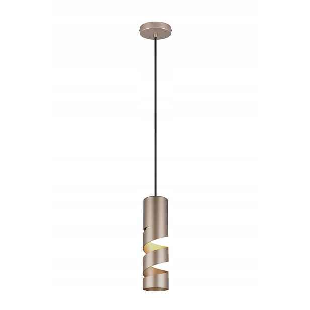 Trio Závěsná lampa Stream Tuba GU10 Bronz 10W 150cm Spirála