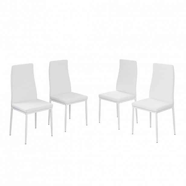 Vicco ŽIDLE DO JÍDELNY Grand Bílá 42.5 x 48 cm Sada 4 kusů