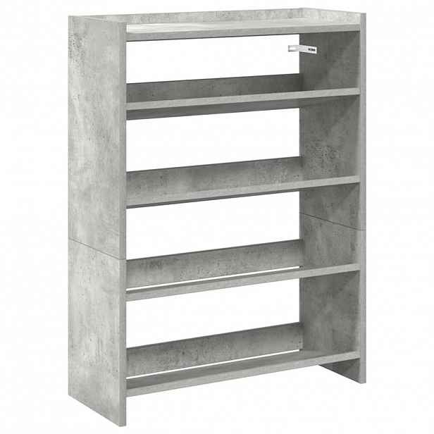 vidaXL Botník betonově šedý 60x25x81 cm kompozitní dřevo