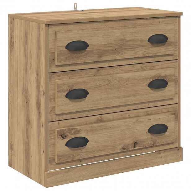 vidaXL Servírovací skříň Artisanový dub 70 x 35,5 x 67,5 cm