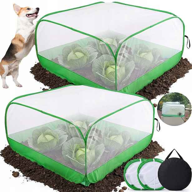 Kryt Na Záhony Síť Proti Škůdcům 100X100 CM Ochrana Rostlin Zeleniny