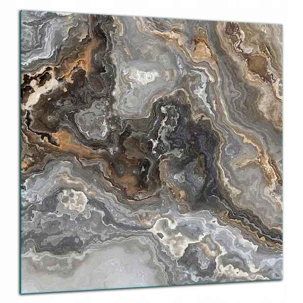 Skleněná Ochranná Deska Panel Lepidlo 60x65 Mramor