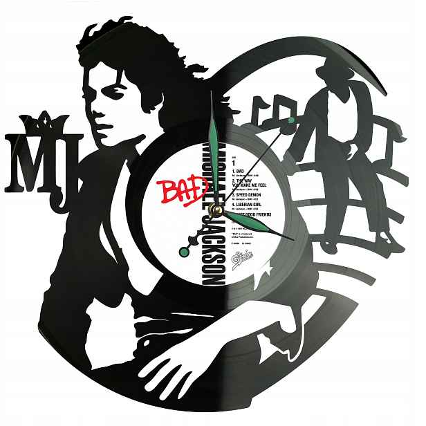 Michael Jackson Dekorativní Nástěnné Hodiny Moderní Vinylová Deska