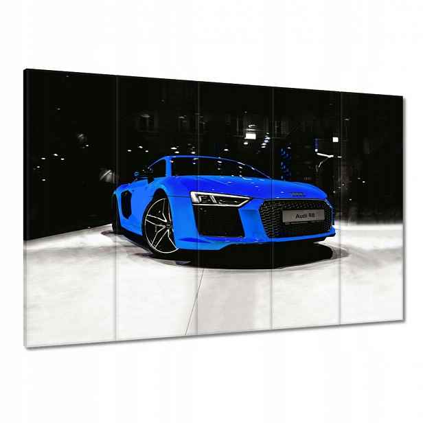 Obrazy 100x70 Modré Audi Audica R8