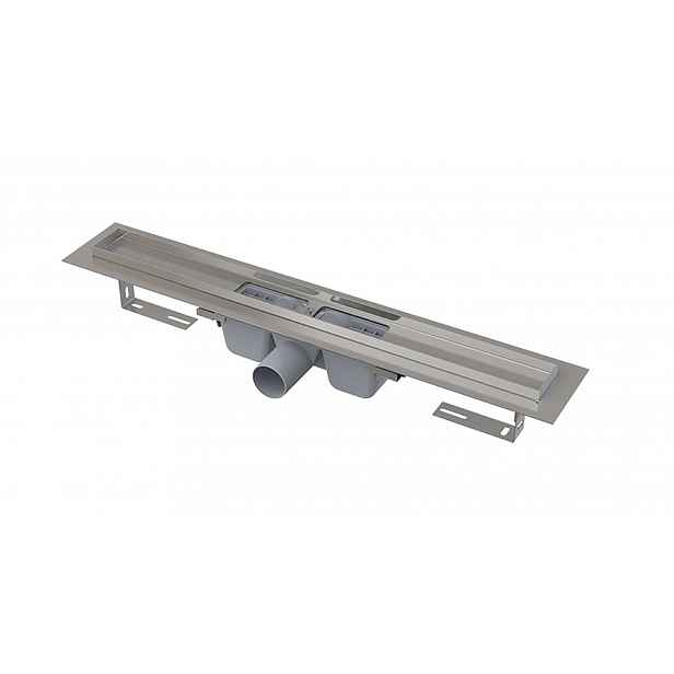 Alca - Sprchový žlab 55 cm, s okrajem pro perforovaný rošt, nerez APZ1-550