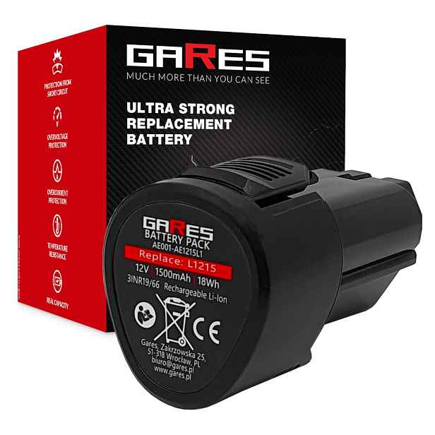 Baterie Akumulátor pro Aeg L1215R BS12C2 BSS12C 10,8V 12V 1,5Ah