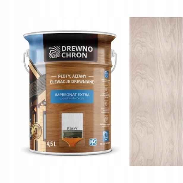Drewnochron Impregnát Extra 4,5 L, Bílý