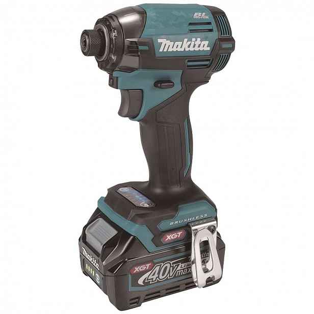Makita - 40V AKU rázový šroubovák, 2x aku Li-ion XGT 2,5 Ah, nabíječka TD002GD201