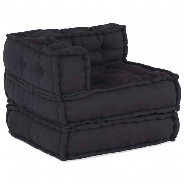 vidaXL Modulová pohovka Textil Antracitová 210 x 140 x 56 cm
