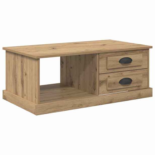 vidaXL Konferenční stolek Artisanový dub 90 x 50 x 35 cm