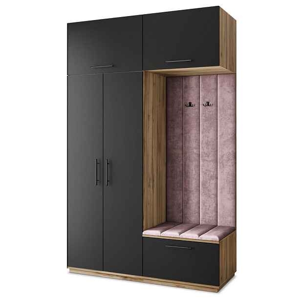 MASSENO MODERNÍ PŘEDSÍŇOVÁ SESTAVA REMA, 150/240/60 cm, dub Wotan