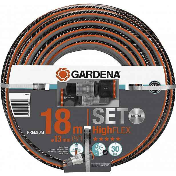 Gardena Hadice Highflex 1/2" 18M Premium S Příslušenstvím 18062-20