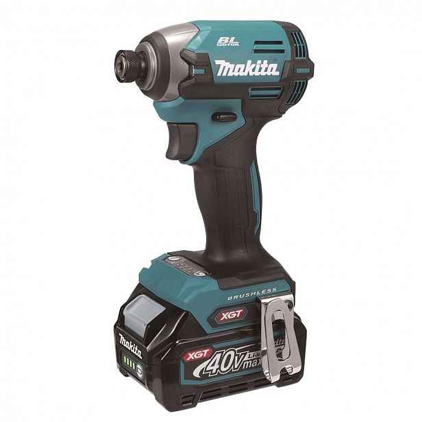 Makita - 40V AKU rázový šroubovák, 2x aku Li-ion XGT 2,0 Ah, nabíječka TD003GA201