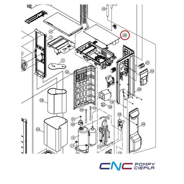 Panasonic CWA73C7177R základní deska s ovladačem klimatizace CU-E18PKEA