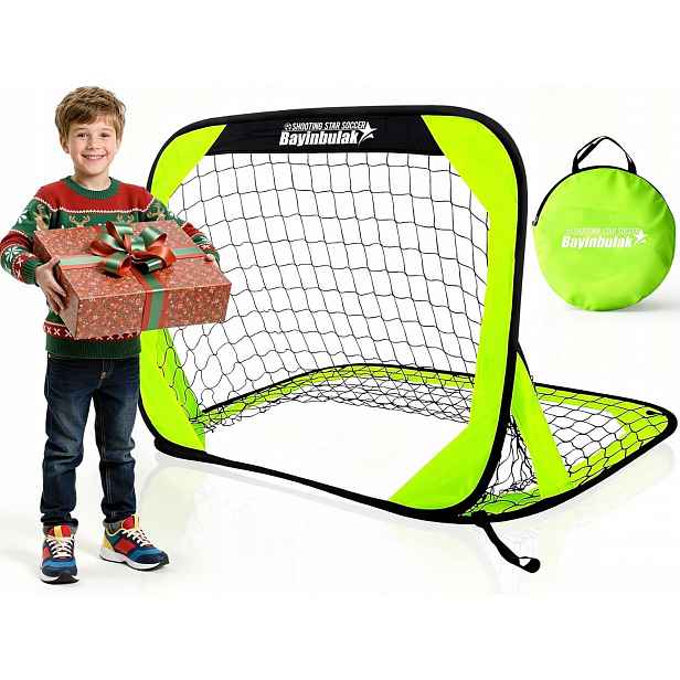 Přenosná Skládací Mini Branka Na Fotbal Pro Děti 100x70 cm
