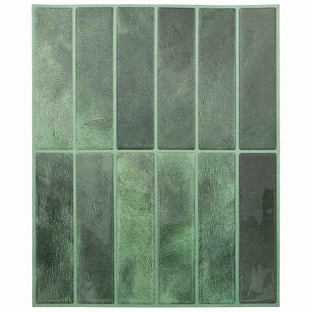 vidaXL Obdélníková dlažba 10 ks Tmavě zelená 29 x 23 x 0,08 cm