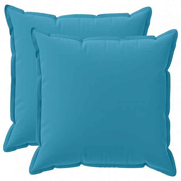 vidaXL Povlak na polštář 2 ks HOUTEN Světle modrá 55 x 55 cm Polyester