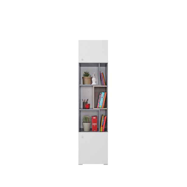MASSENO KNIHOVNA GALIA, 45x40x190 cm, taupe