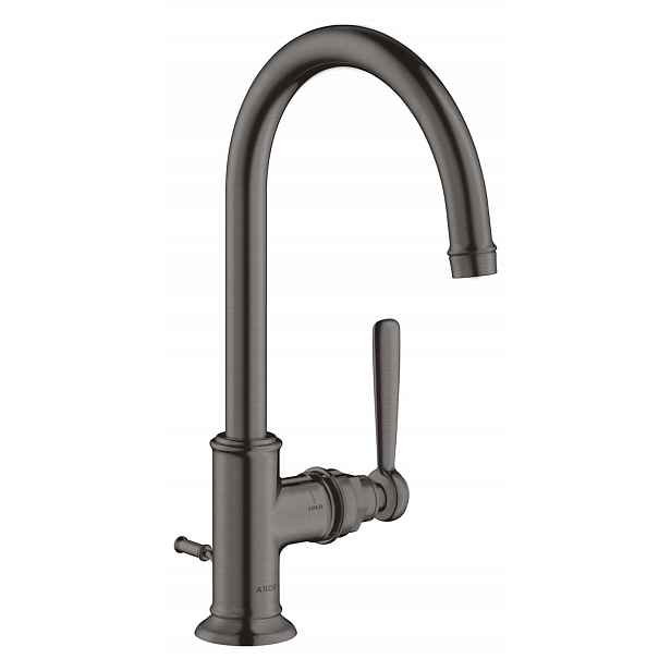 Axor Montreux - Umyvadlová baterie s výpustí, EcoSmart, kartáčovaný černý chrom 16517340