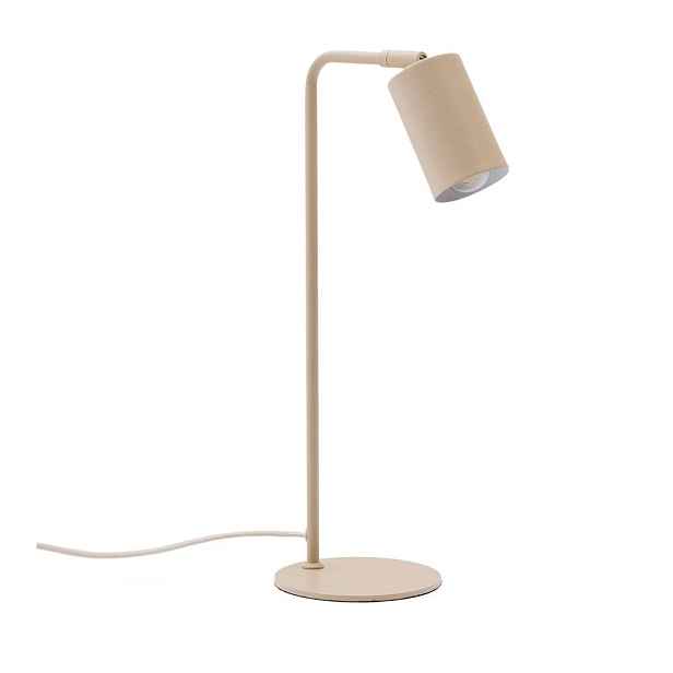 Béžová kovová stolní lampa (výška 49 cm) Manie – Kave Home