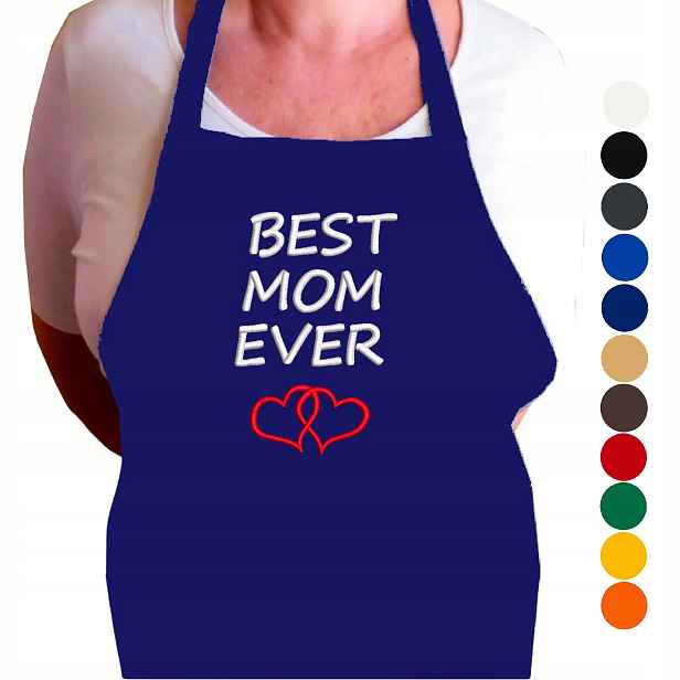 Dárek Pro Maminku K Narozeninám A Matce Kuchyňská Zástěra Best Mom Ever