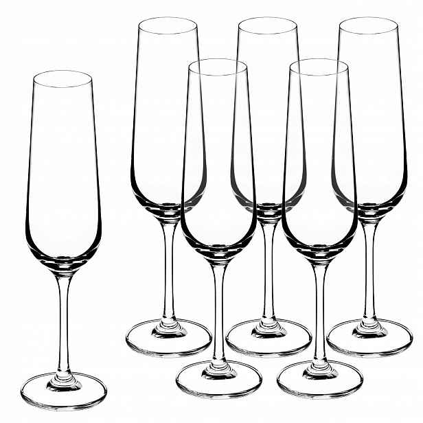 Skleničky Na Šampaňské Sada 6 Kusů 200 ML