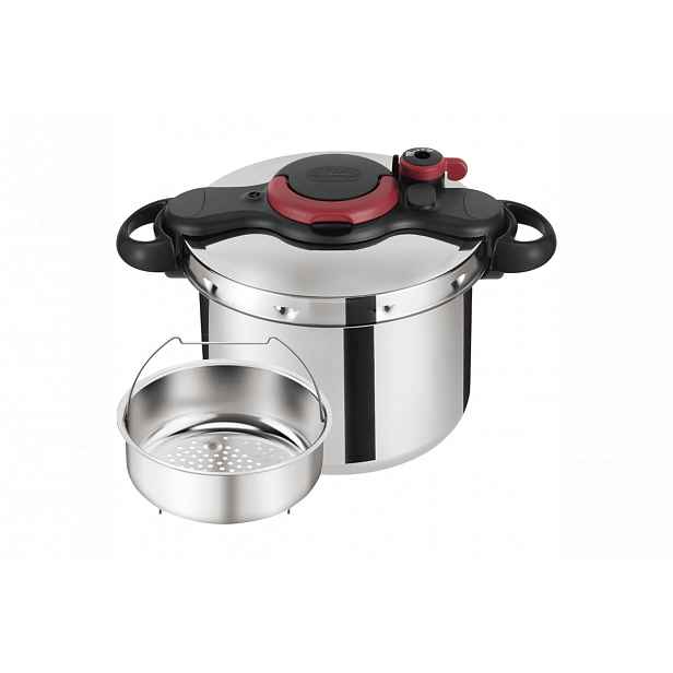 Tlakový hrnec Tefal Clipso Minut Easy 7,5 l P4624866 Nerezový/Černý