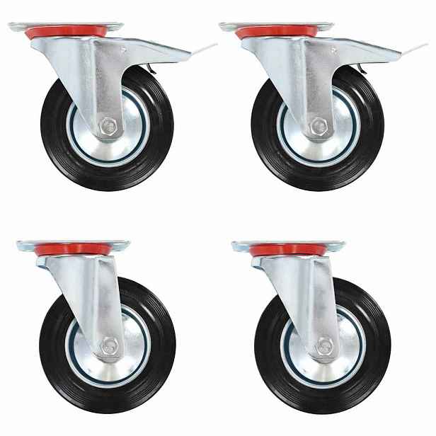 vidaXL Otočná kolečka 4 ks 160 mm