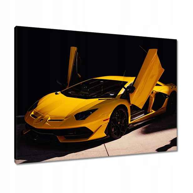 Obrazy 80x60 Žluté sportovní auto