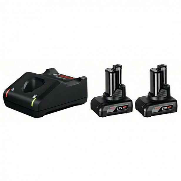 Bosch - Sada 4A nabíječky a 2x aku 12 V Li-Ion 6,0 Ah 1600A01B20