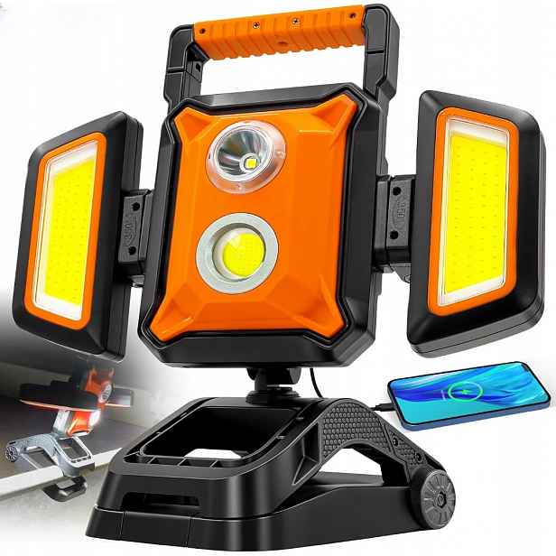 Halogenový Reflektor Led Reflektor 30W Stavební Lampa IP44 Přenosný