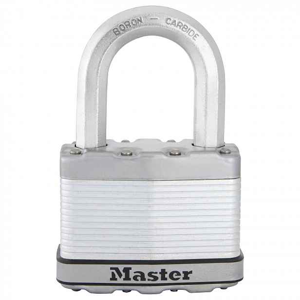 Laminovaný visací zámek Masterlock M15EURDLF 64 mm BOR/38 mm Oct pro venkovní použití