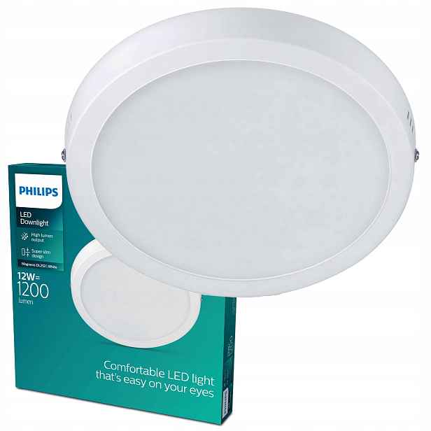 Stropní Svítidlo Stropní Svítidlo 12W 1200lm 2700K Bílá Magneos Philips