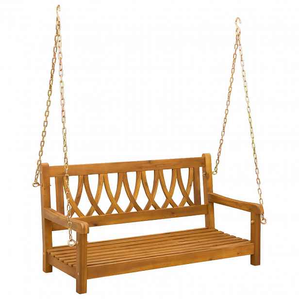 vidaXL Zahradní houpačka 2 -Seater 110 x 56 x 58 cm Přírodní