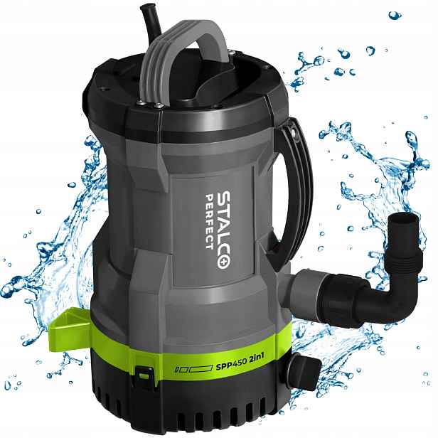 Zahradní Ponorné Čerpadlo Pro Čistou A Špinavou Vodu 2v1 450W SPP450 Stalco
