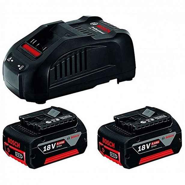 Bosch - Sada 8A nabíječky a 2x aku 18 V Li-Ion 5,0 Ah 1600A00B8J