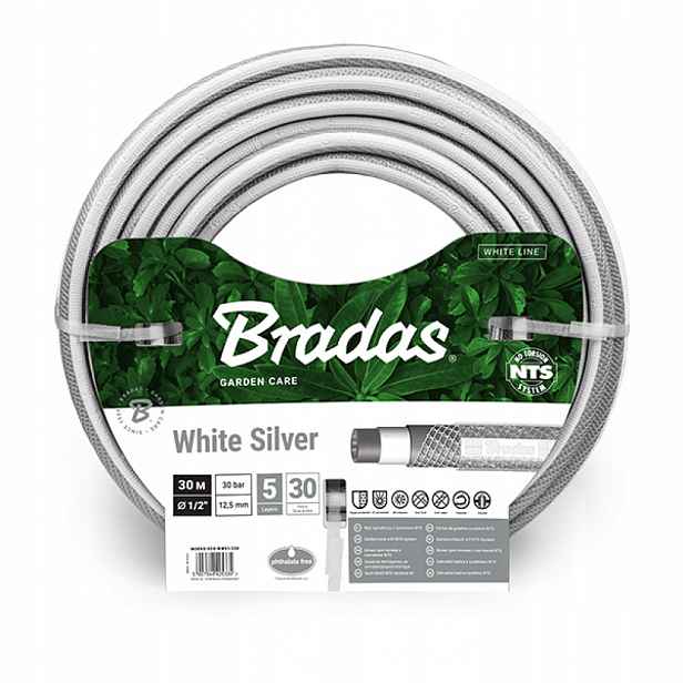 Hadice zahradní 1/2" 30m Nts White Silver WWS1/230 Bradas 5342