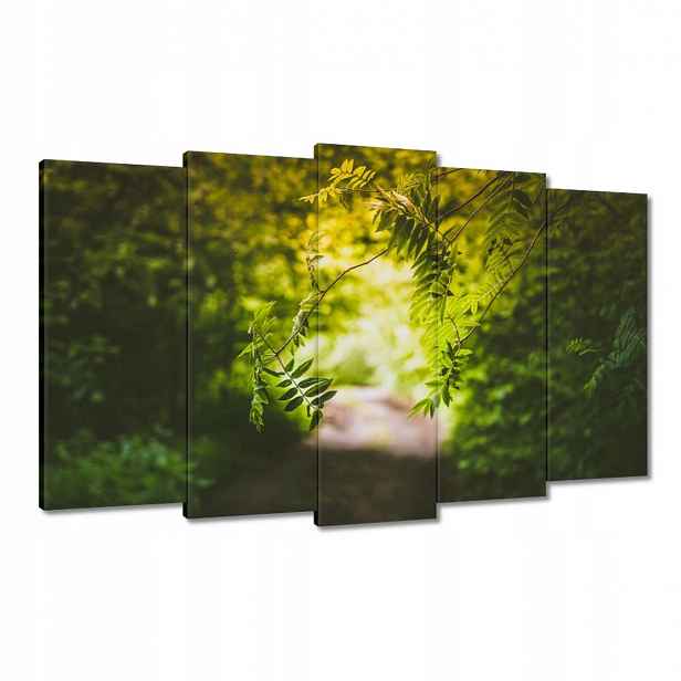 Obrazy 100x60 Zelené listy Listy