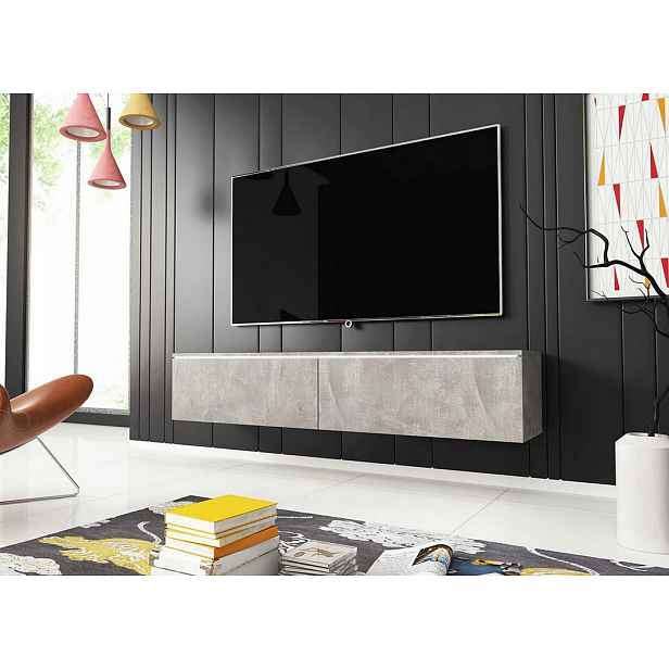 Televizní skříňka 140 cm WILLA D - beton