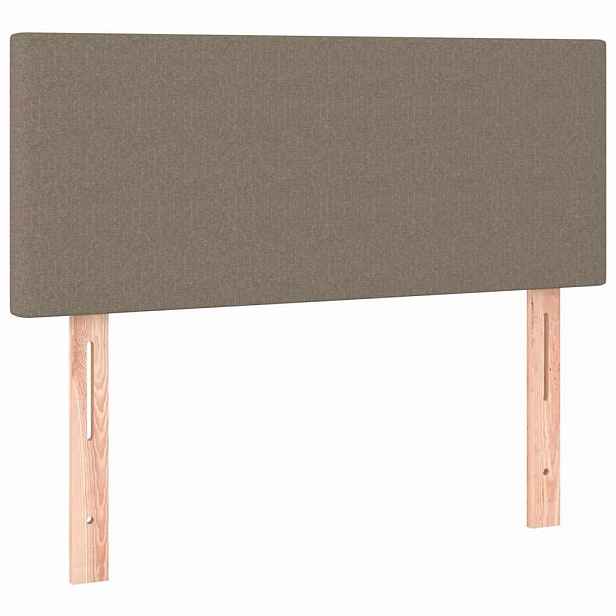 vidaXL Čelo postele taupe 90x5x78/88 cm textil