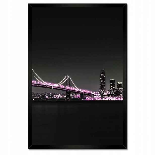 Plakáty v rámu 40x60 Most Fialová světýlka